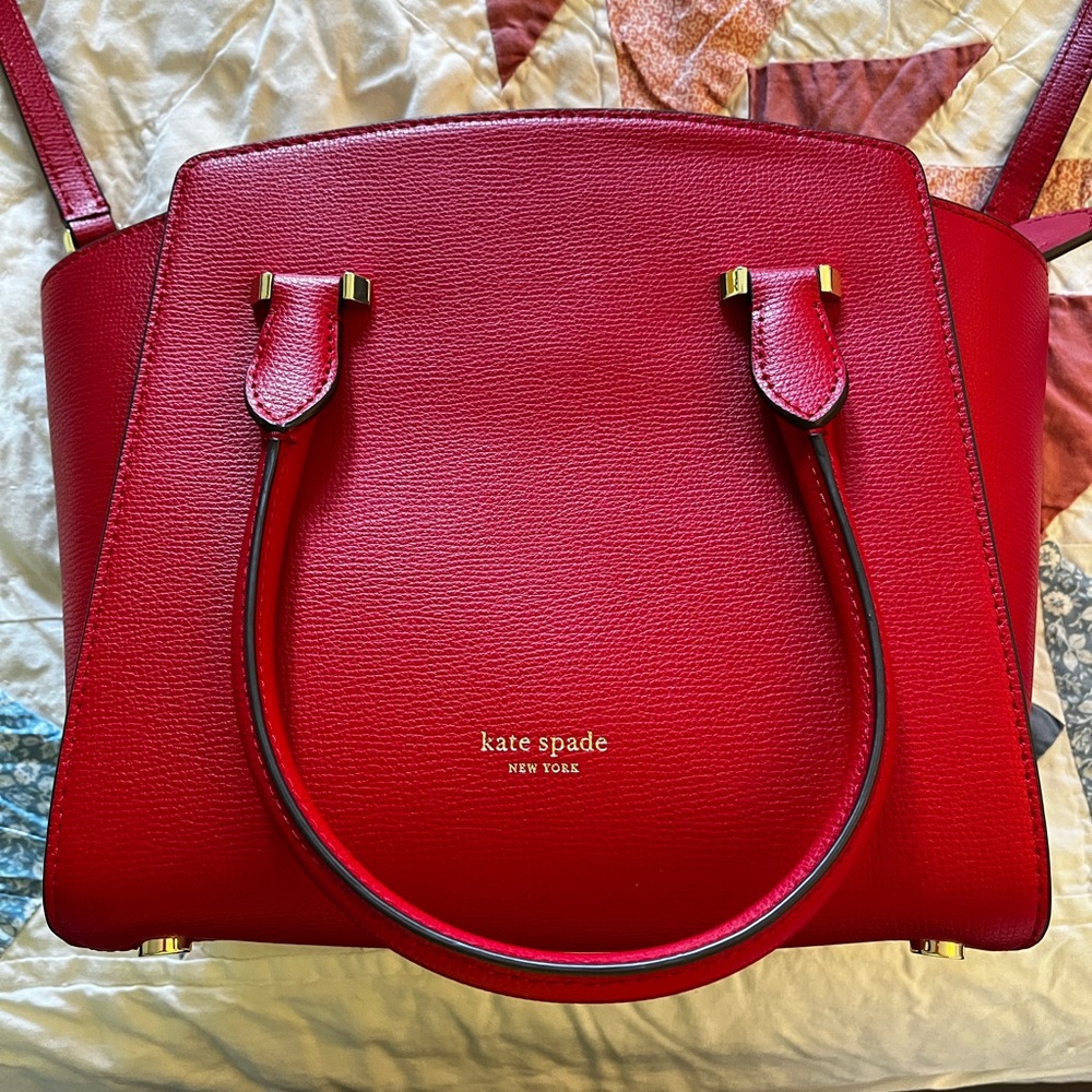 Kate Spade red NWOT medium sized bag purse satchel crossbody cross body